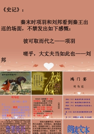 高中语文第6课鸿门宴课件3新人教版必修1 课件