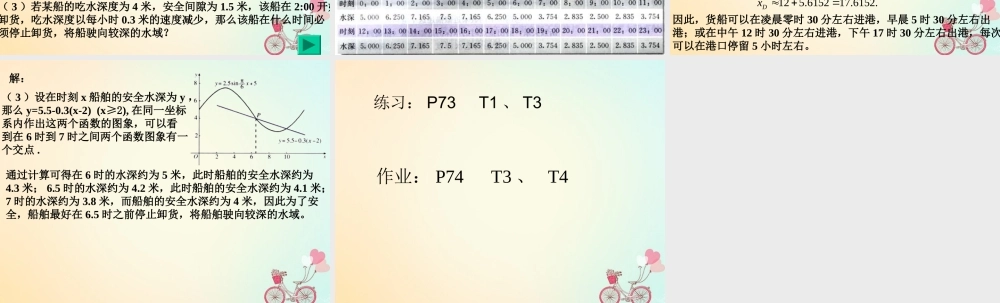 高中数学 第一章 三角函数 16 三角函数模型的简单应用(2)课件 新人教A版必修4 课件