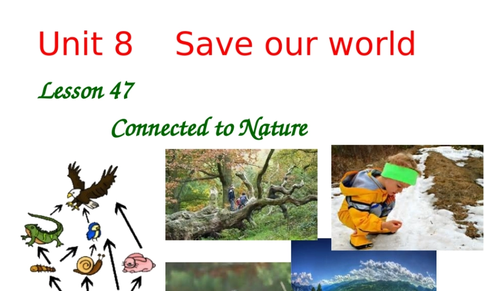 Lesson47ConnectedtoNature