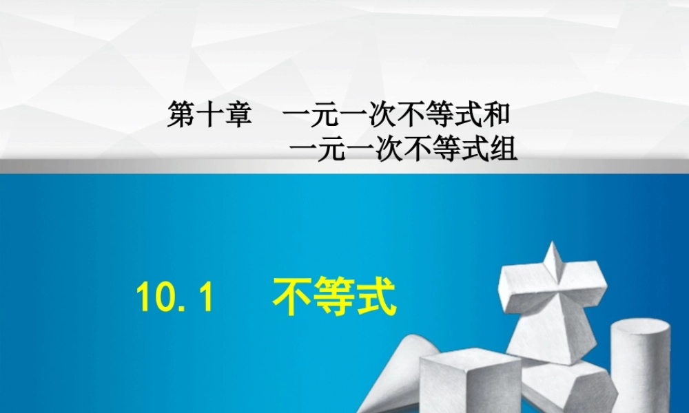 10.1不等式