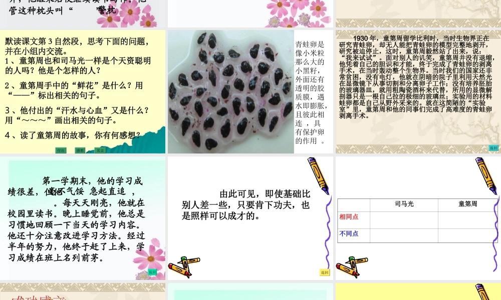 《说勤奋》课件