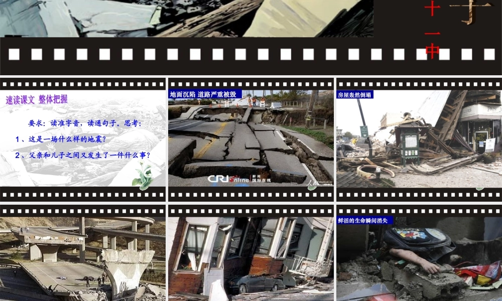 《地震中的父与子》课件