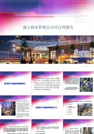 成立商业管理公司可行性报告：商业地产公司成立的可行性研究