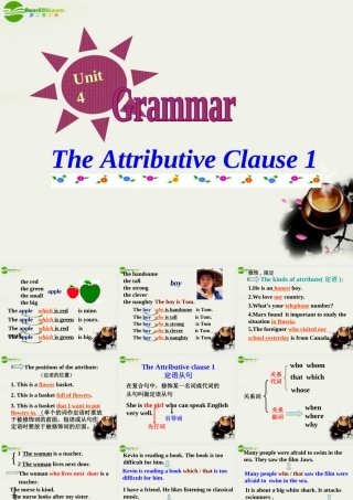 高一英语 Unit4 Earthquake Grammar课件 人教版大纲 课件