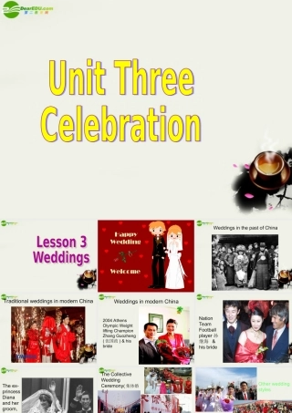 高中英语 Unit3(Celebration)Lesson3 Weddings课件6 北师大版必修1 课件