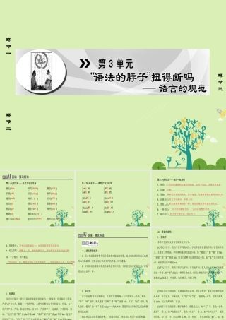 语文第3单元 语法的脖子 扭得断吗课件鲁人版选修语言的运用 课件