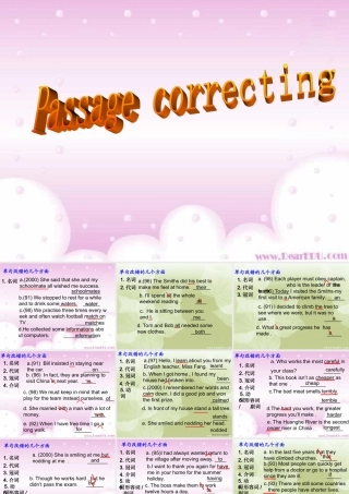 高三英语单句改错0 课件