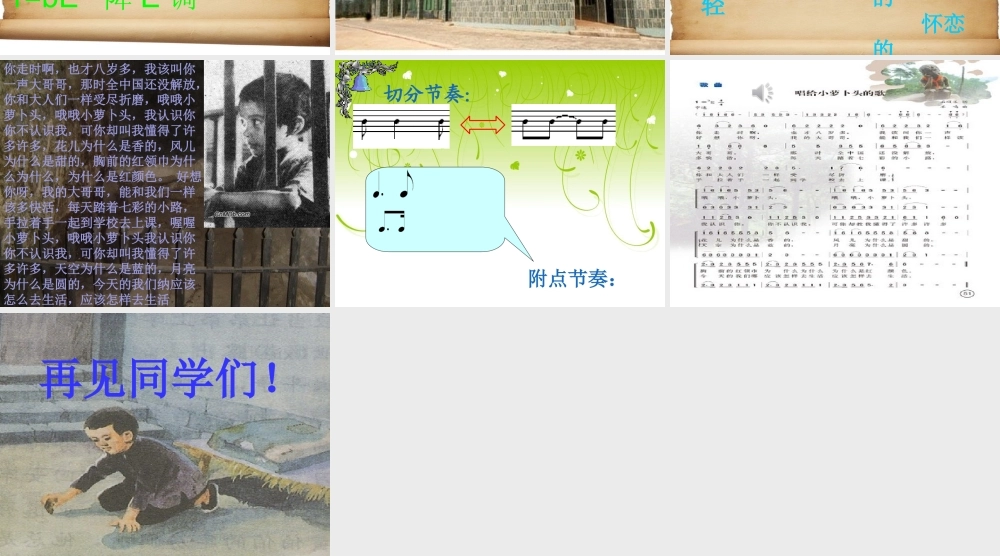 改课件--我的弟弟小萝卜头