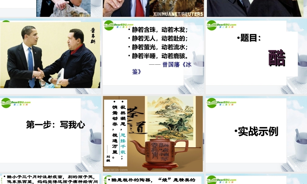 高考语文(以我手写我心)复习课件 新人教版 课件