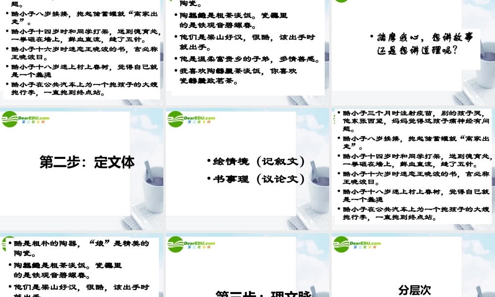 高考语文(以我手写我心)复习课件 新人教版 课件