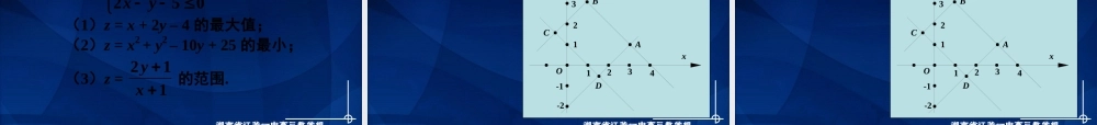 高中数学(第41讲 简单的线性规划)课件