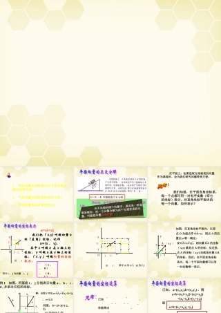 高中数学 222 向量的正交分解与向量的直角坐标运算课件 新人教B版必修4 课件