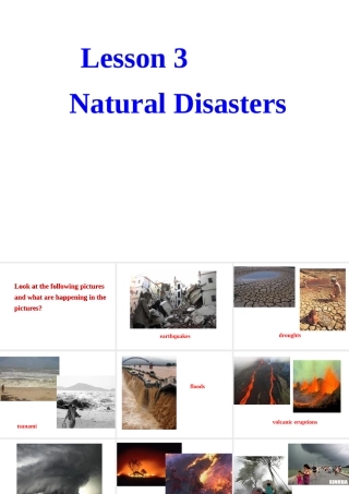 高中英语：unit22 lesson3 natural disasters课件(北师大版选修8) 课件