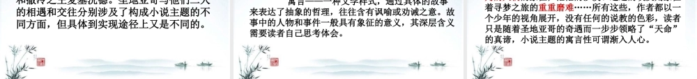 高中语文(炼金术士)课件 新人教版 课件