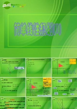 高中数学：简单线性规划1课件人教版必修5 课件