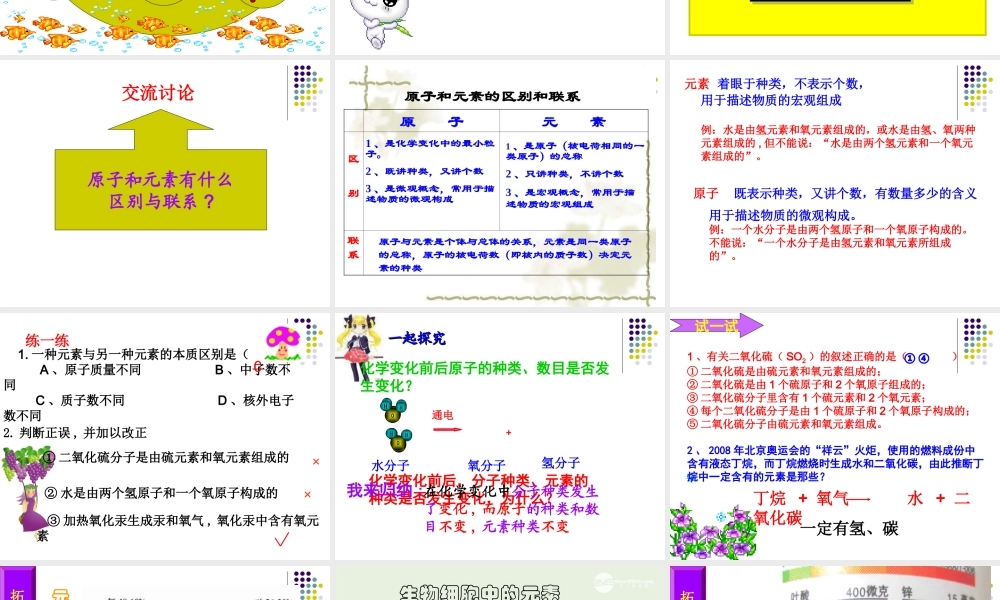 2.4辨别物质的元素组成