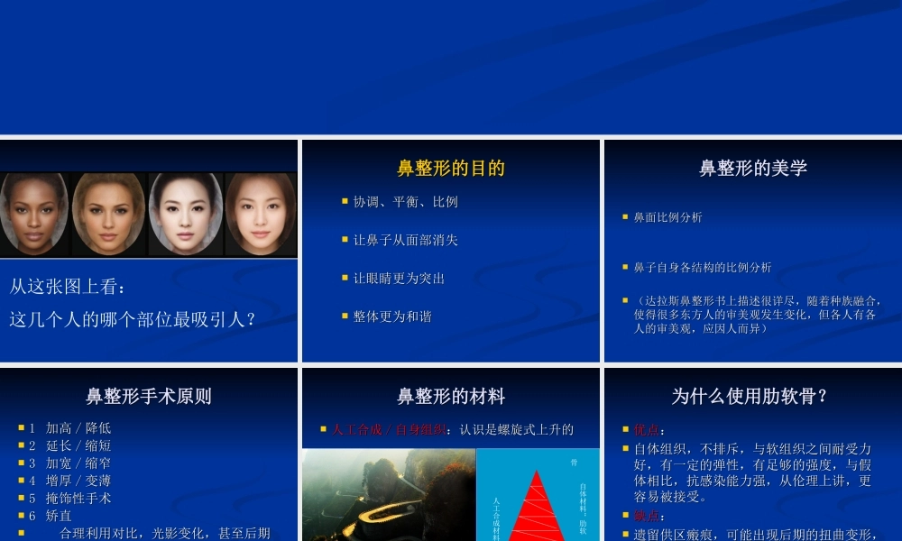 肋软骨鼻整形技术.ppt