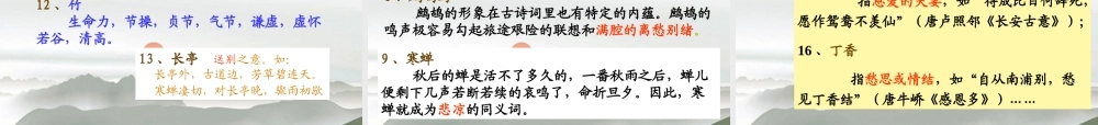 高考语文 诗歌鉴赏之如何鉴赏诗歌的形象课件