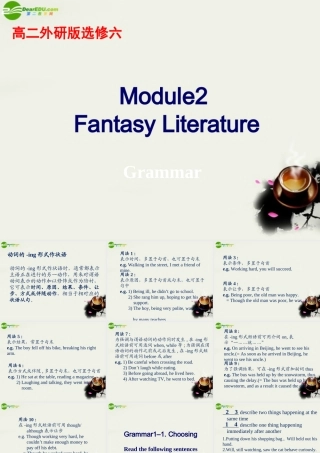 高中英语 Module2(Small Talk)Listening,Spenking and Writin课件5 外研版选修6 课件