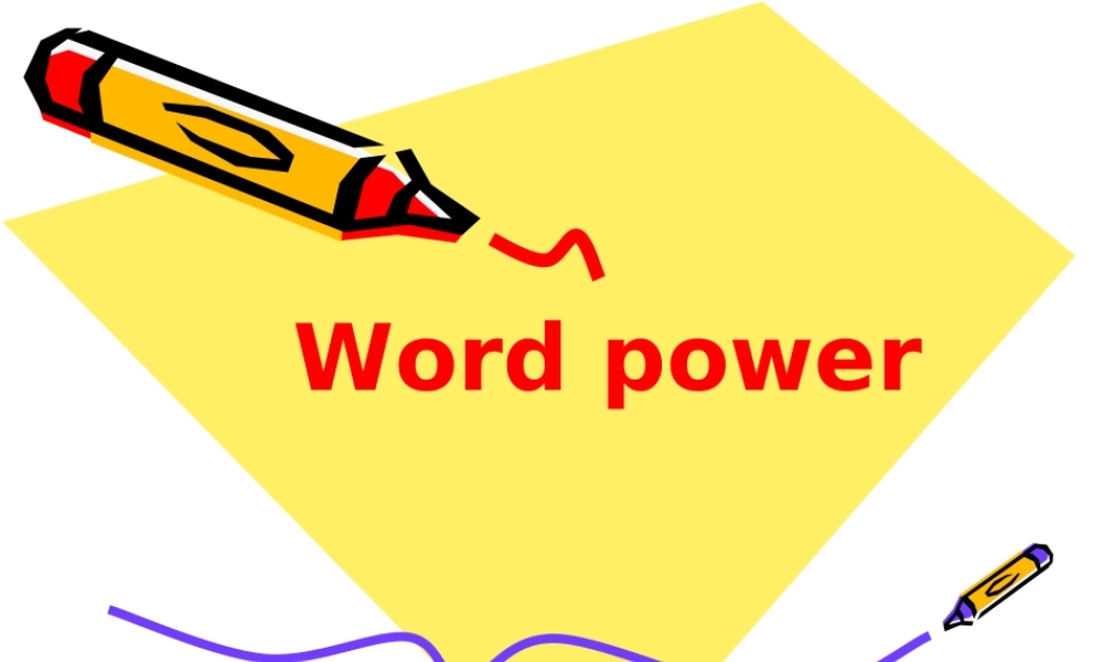 高中英语Unit1 Tales of the Unexplained word power课件