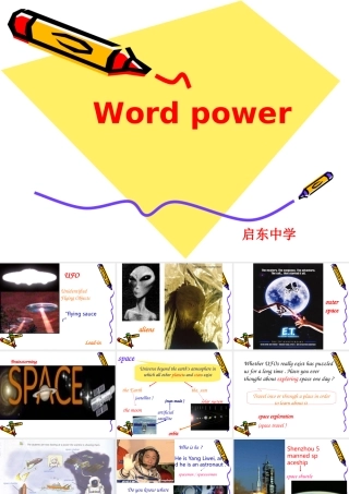 高中英语Unit1 Tales of the Unexplained word power课件