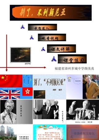 高中语文(别了， 不列颠尼亚 )课件集1人教版必修一