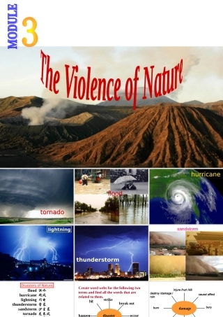 高一英语 Module 3 The Violence of Nature 精品课件外研社版必修三 课件