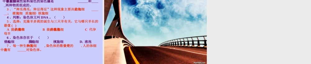 细胞核是遗传信息库七年级生物上册 课件