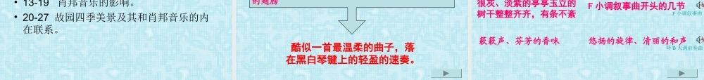 高中语文 肖邦故园复习课件