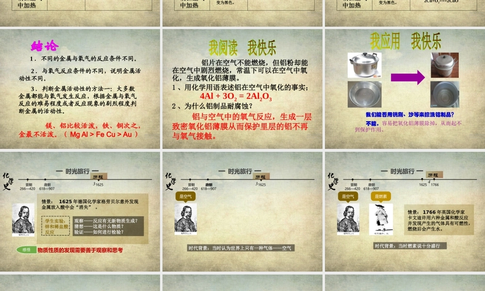 课题2金属的化学性质