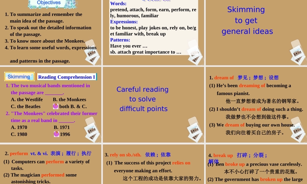 高中英语 Unit5 Reading课件 新人教版必修2 课件