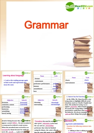 高一英语 Unit3语法讲解课件 新人教版必修4 课件