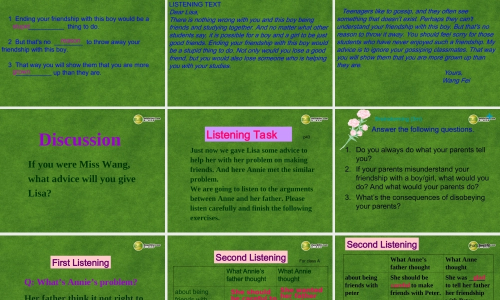 高中英语 The Sixth Period1课件