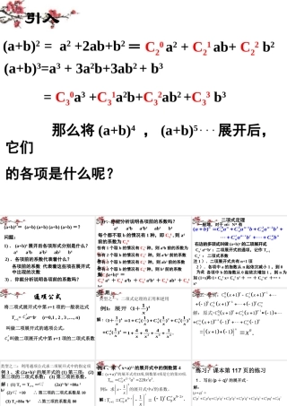 高二数学(二项式)课件