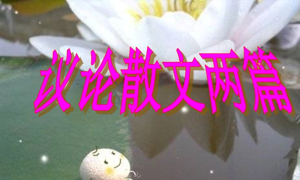 高中语文 议论散文两篇(窗)(门)课件 粤教版必修2 课件