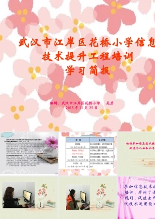 花桥小学信息技术提升工程培训简报1