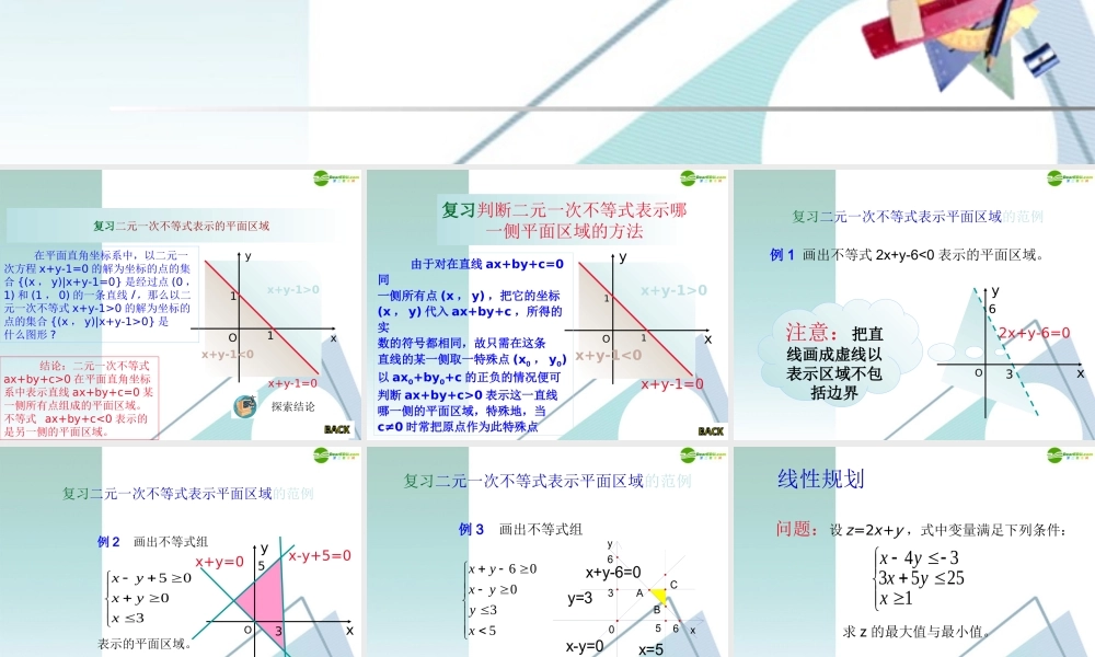 高中数学 33(简单的线性规划(2))课件 新人教A版必修5 课件