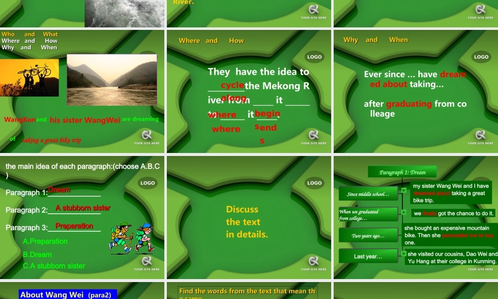 高中英语 Unit3 Travel journal-Reading优质课件 新人教版必修1 课件