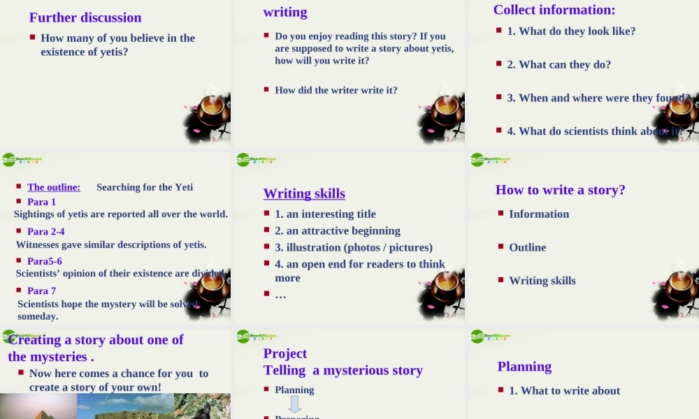 高中英语 Unit1 Project课件 牛津译林版必修2 课件