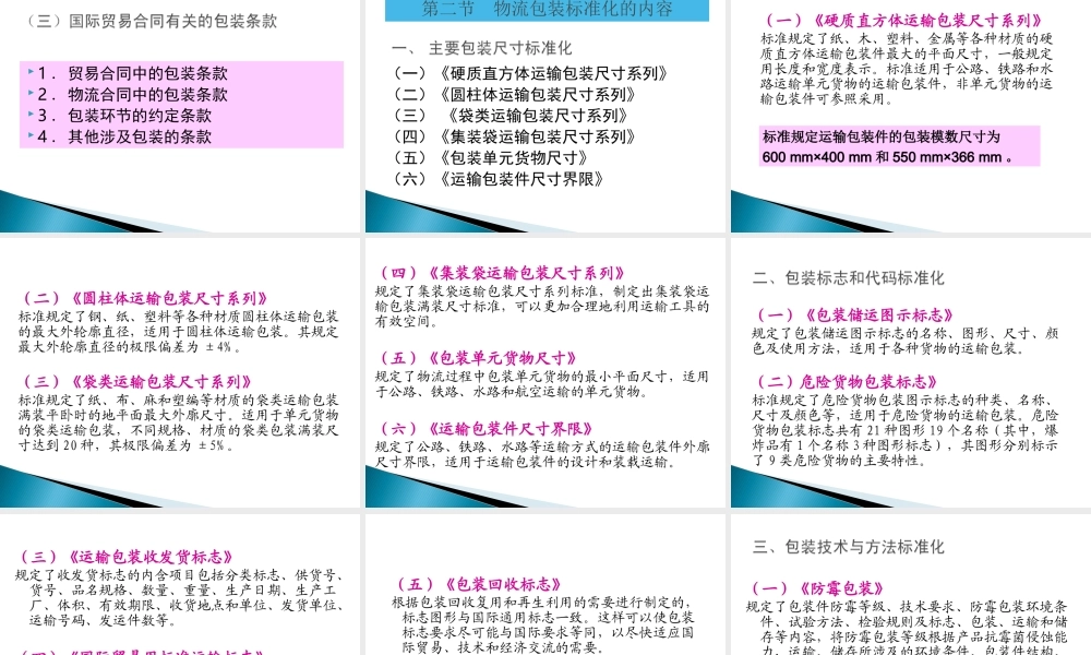 物流包装标准化与合理化