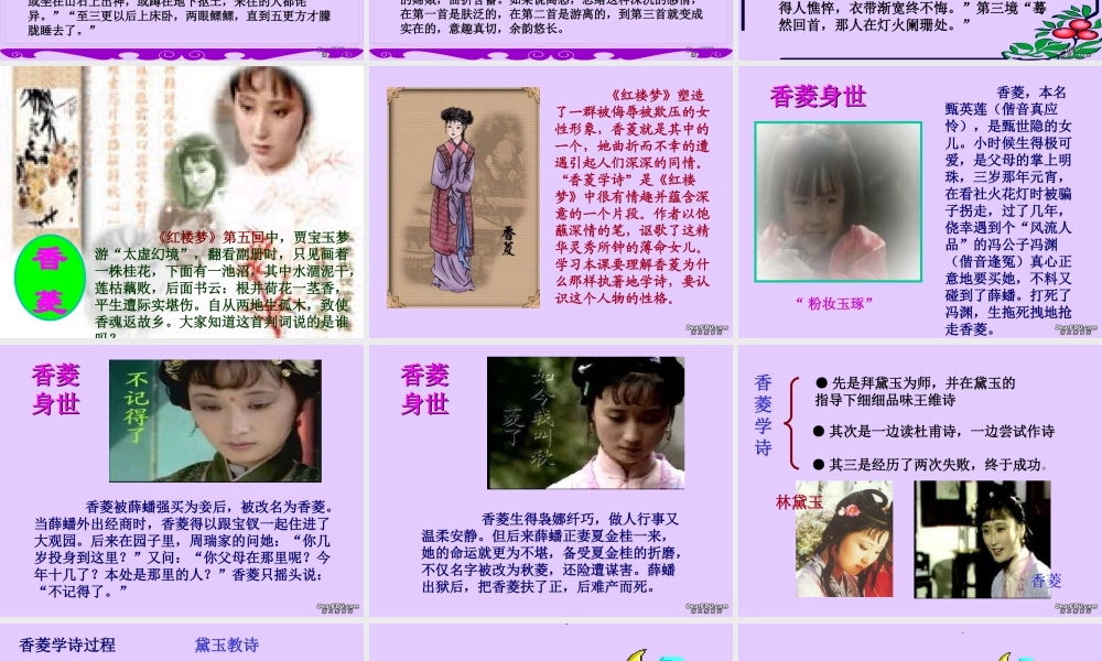 高中语文香菱学诗课件1 人教版 课件