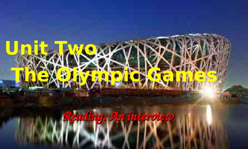 高中英语 unit2reading1课件 新人教版必修2 课件