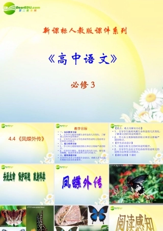 高中语文 44(凤蝶外传)课件 新人教版必修3 课件