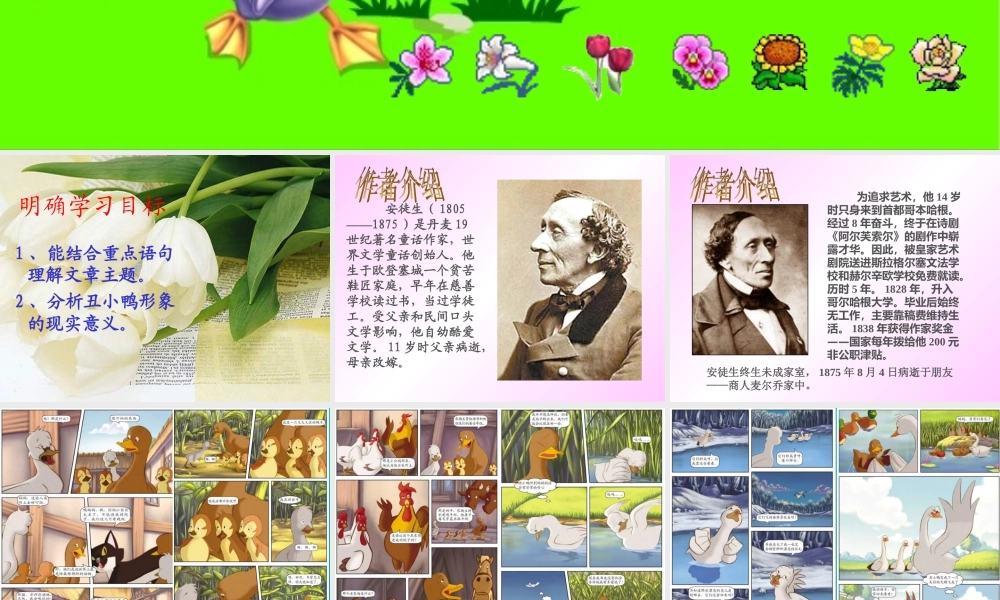 佘舜瑶-《丑小鸭》课件