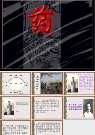 高中语文药2ppt 课件