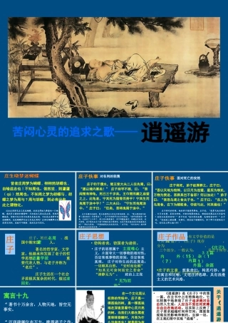 高中语文(逍遥游)课件1 粤教版必修2 课件