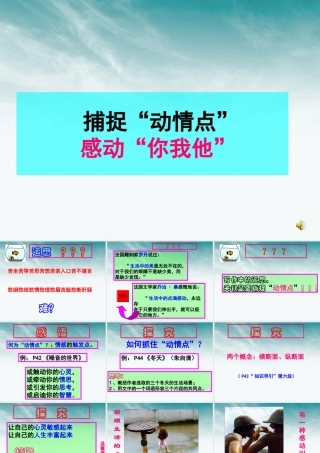 高中语文 31(捕捉 动情点 )课件 新人教版选修(文章写作与修改) 课件