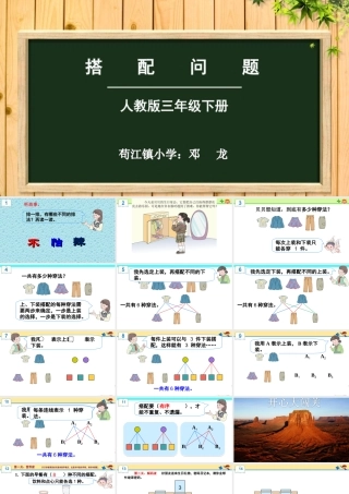 人教2011版小学数学三年级搭配问题-(12)