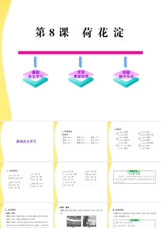 高中语文 8 荷花淀课件 鲁人教版必修1 课件