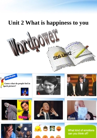 高中英语 Unit 2(What is happiness to you)-Word power课件 牛津译林版选修6 课件